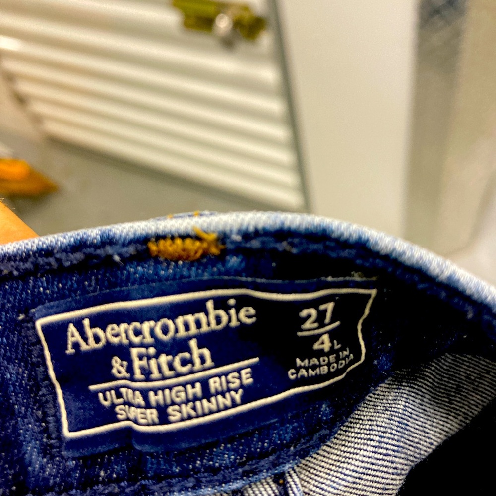 Ladies , these Jeans are tight!   Abercrombie and Fitch with the perfect stich!